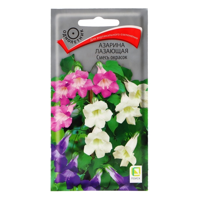 Семена цветов Азарина  Семена цветов Азарина "лазающая Смесь окрасок" 10 шт