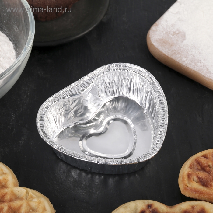 Набор форм для выпечки из фольги, 8×9×2,5 см, 30 шт Набор форм для выпечки из фольги, 8×9×2,5 см, 30 шт