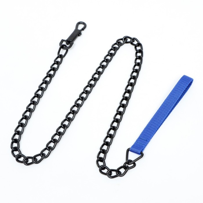 Поводок металлический, 120 см х 4 мм, черный Поводок металлический, 120 см х 4 мм, черный