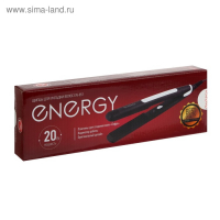 Щипцы-гофре ENERGY EN-851, 20 Вт, алюминиевое покрытие, 85х20 мм, 220°C, черные