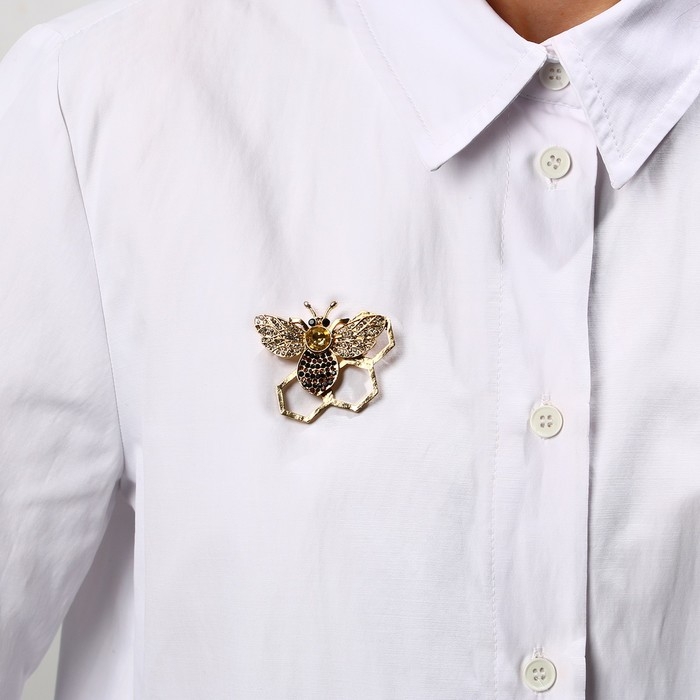 Брошь «Цвети от счастья», 5.4 х 4.7 см