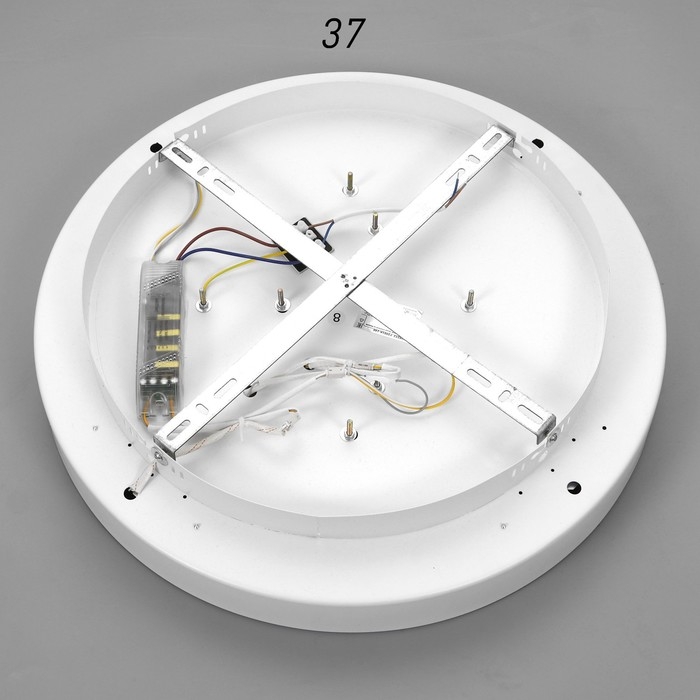 Люстра с ПДУ 1905/1 LED 92Вт диммер белый 47х47х10 см BayerLux