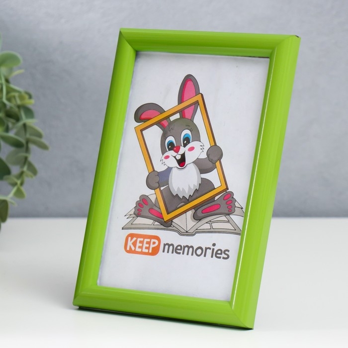 Фоторамка пластик 10х15 см салатовый (130) Фоторамка пластик 10х15 см салатовый (130)