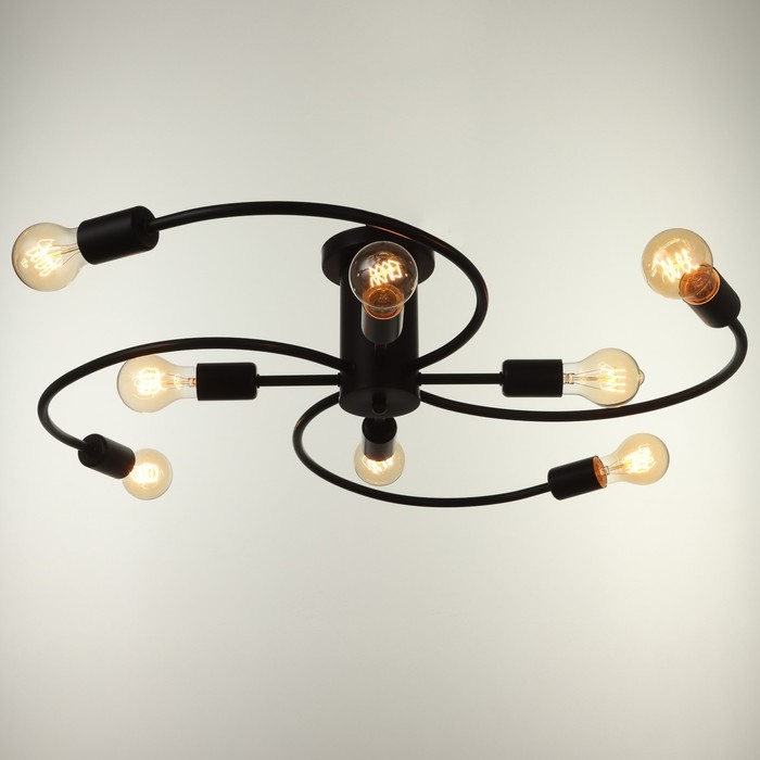 Люстра 2139/8BK E27 40Вт черный 88х88х20 см BayerLux