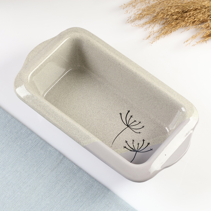 Емкость для запекания Емкость для запекания "Трапеза прямоугольная" 1л / 6,5х27х14,5см, сумерки