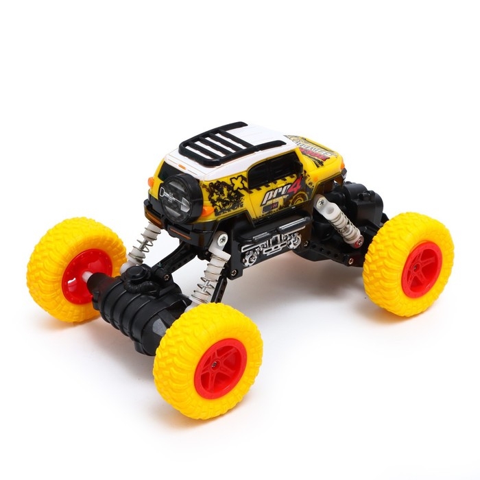 Джип радиоуправляемый «Краулер», работает от аккумулятора, цвет жёлтый Джип радиоуправляемый «Краулер», работает от аккумулятора, цвет жёлтый