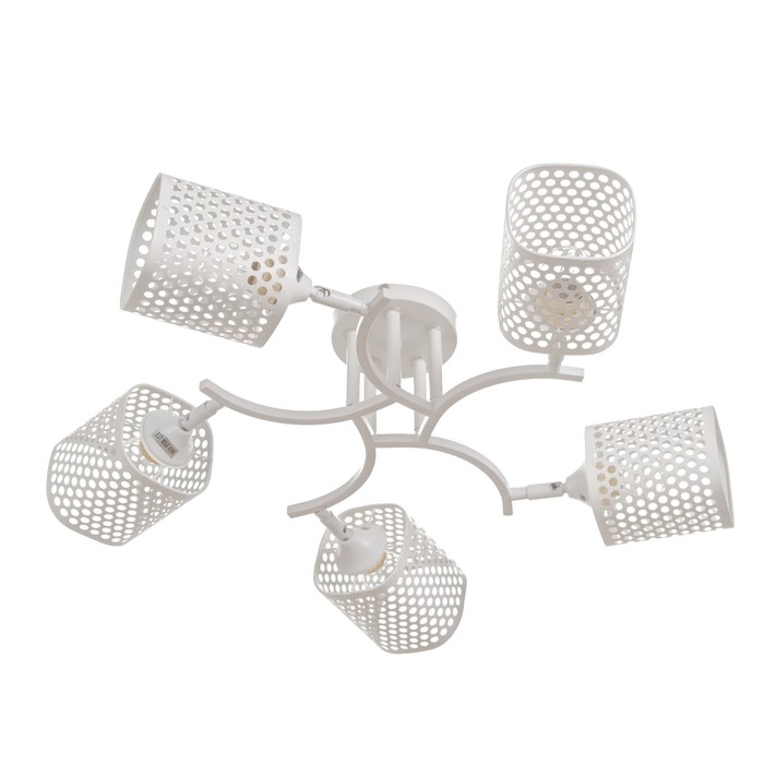 Люстра Люстра "Гвен" 5х60Вт Е27 Белый 64х25х20см