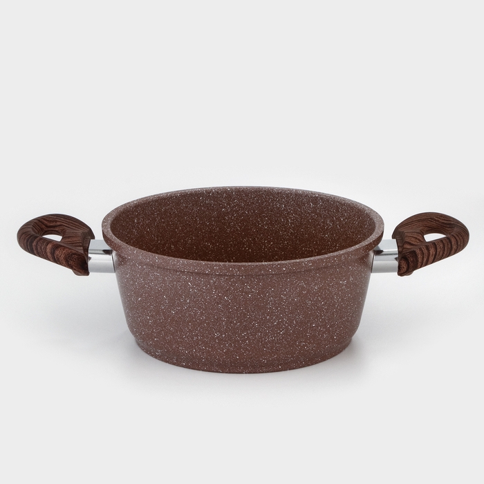 Кастрюля Доляна «Брауни», 2 л, d=20 см, h=9 см, стеклянная крышка, антипригарное покрытие, индукция Кастрюля Доляна «Брауни», 2 л, d=20 см, h=9 см, стеклянная крышка, антипригарное покрытие, индукция