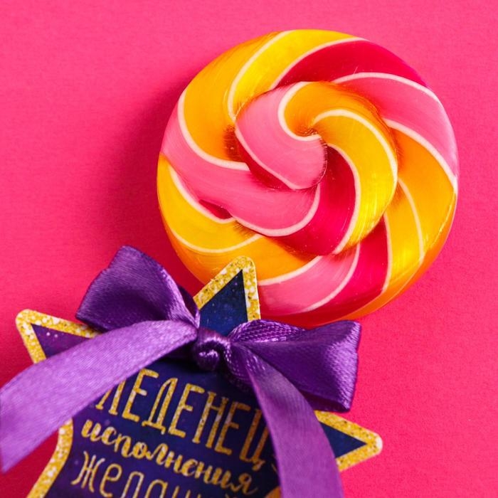 Леденец на палочке «Исполнения желаний», вкус: дыня, 15 г Леденец на палочке «Исполнения желаний», вкус: дыня, 15 г