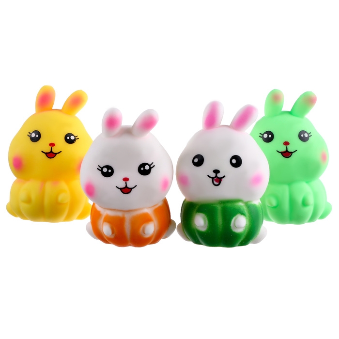 Мялка «Зайка» с пастой, цвета МИКС Мялка «Зайка» с пастой, цвета МИКС