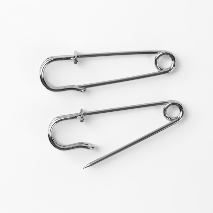 Булавки шляпные, 45 мм, 10 шт, цвет серебряный Булавки шляпные, 45 мм, 10 шт, цвет серебряный