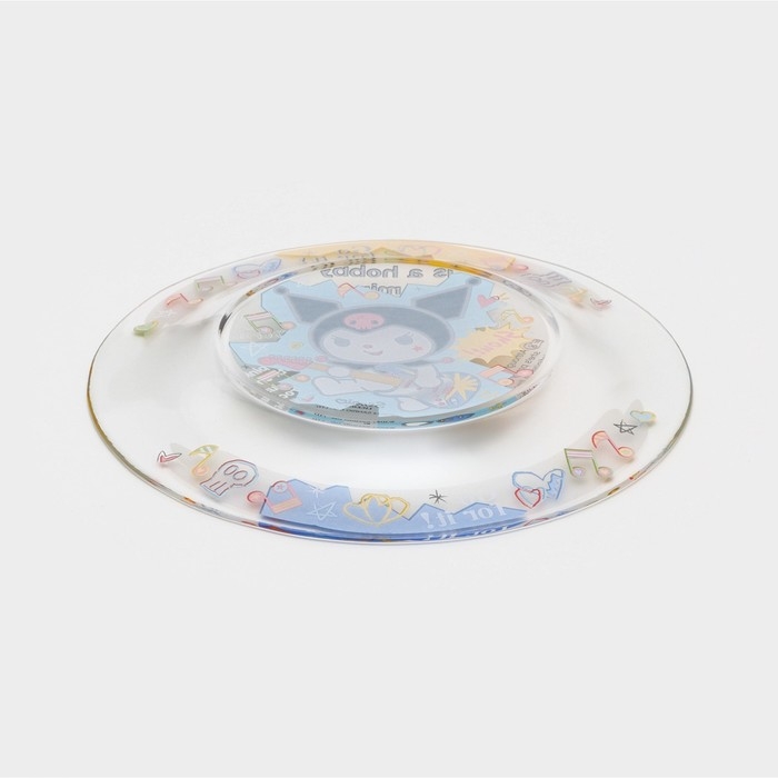 Тарелка стеклянная «Куроми. Граффити», d=19 см