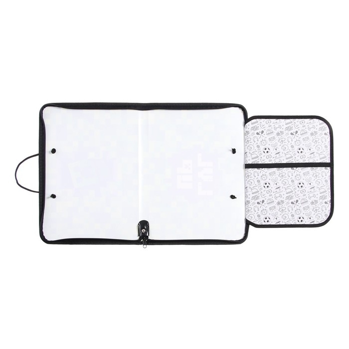 Папка для труда А4 с ручками, 325 х 230 х 25 мм, молния вокруг, откидная планка, пластиковая, ПТР-6 Calligrata Папка для труда А4 с ручками, 325 х 230 х 25 мм, молния вокруг, откидная планка, пластиковая, ПТР-6 Calligrata "Пиксели"