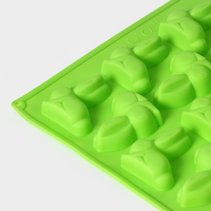 Форма для шоколада Доляна «Пасхальный кролик», силикон, 30×23 см, 16 ячеек, цвет МИКС Форма для шоколада Доляна «Пасхальный кролик», силикон, 30×23 см, 16 ячеек, цвет МИКС