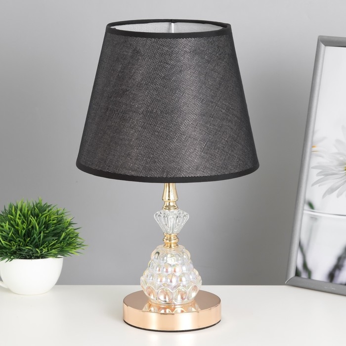 Настольная лампа Джустина 1x60Вт E27 золотой 21х21х35 см RISALUX Настольная лампа Джустина 1x60Вт E27 золотой 21х21х35 см RISALUX