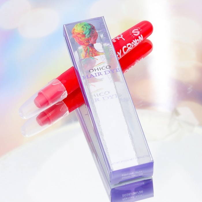 Карандаш-мелок для волос, 1 шт, красный Карандаш-мелок для волос, 1 шт, красный