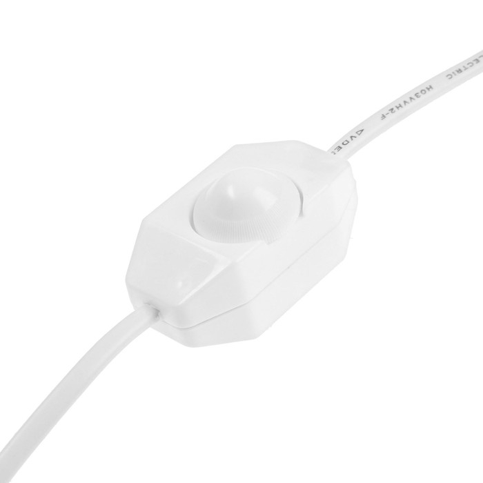 Шнур сетевой с диммером для бра, 100 Вт, 1,5 м, белый Шнур сетевой с диммером для бра, 100 Вт, 1,5 м, белый