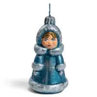 Свеча новогодняя &laquo;Снегурочка&raquo;, 5.5&times;5.5&times;11 см