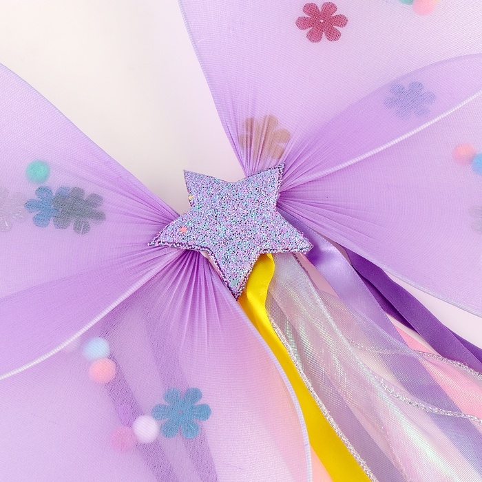 Карнавальный набор  Карнавальный набор "Бабочка" 2 предмета: юбка, крылья. цвет фиолетовый