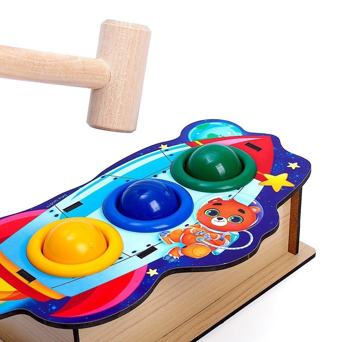 Стучалка «Ракета», 3 шарика Стучалка «Ракета», 3 шарика