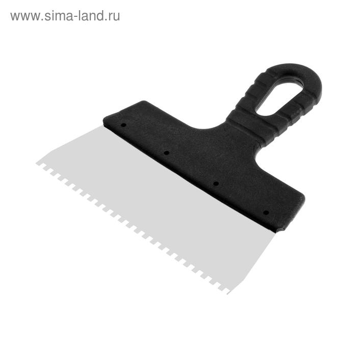 Шпатель зубчатый ЛОМ, 200 мм, зуб 4 мм, нержавеющая сталь Шпатель зубчатый ЛОМ, 200 мм, зуб 4 мм, нержавеющая сталь