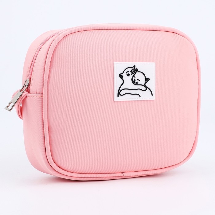 Сумка кросс-боди на молнии, цвет розовый