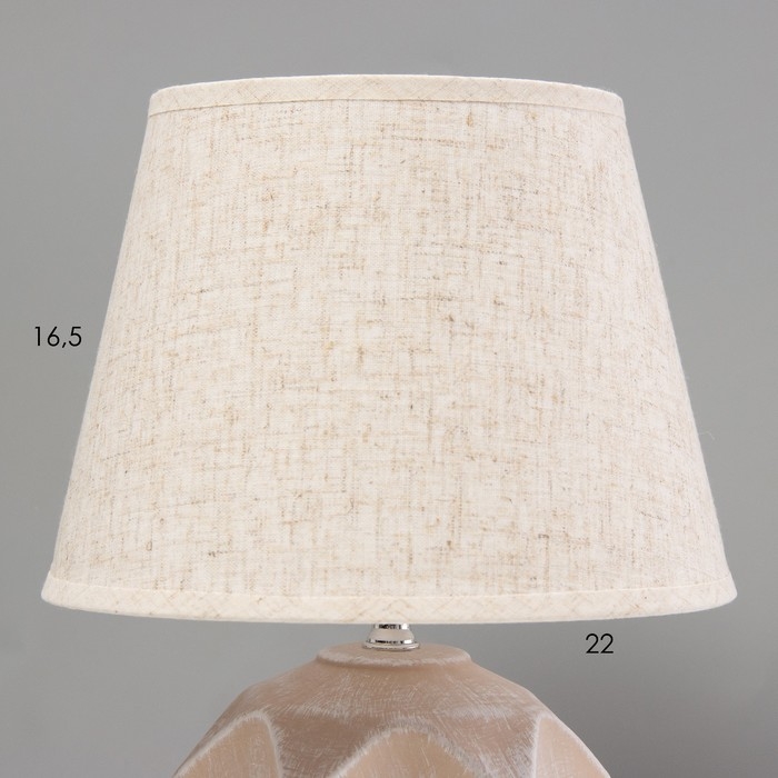 Настольная лампа Настольная лампа "Аурика" Е14 40Вт бежевый 22х22х34см