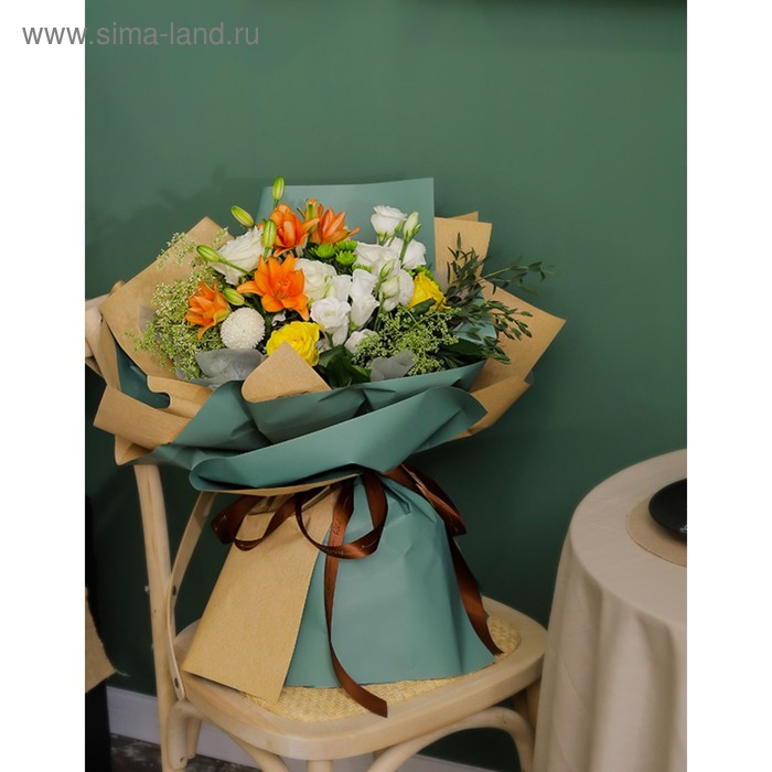 Бумага упаковочная крафт, двусторонняя, Розовый+Сиреневый, 0.72 х 10 м, 50 г/м² Бумага упаковочная крафт, двусторонняя, Розовый+Сиреневый, 0.72 х 10 м, 50 г/м²