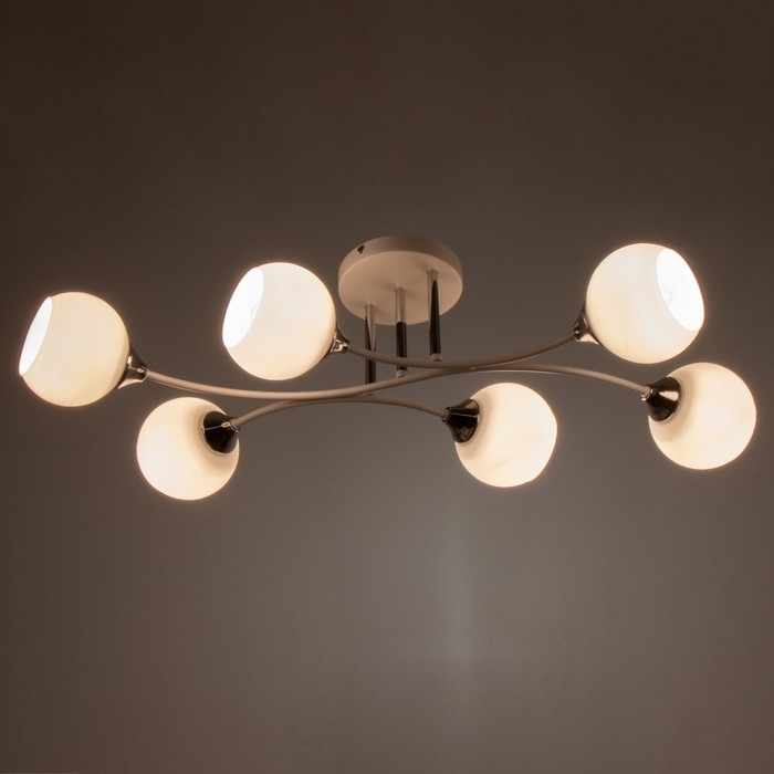 Люстра ГАЛЛОП Люстра ГАЛЛОП "Рассвет" 6х60Вт Е27 белый