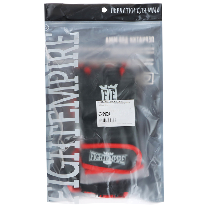 Перчатки для ММА тренировочные FIGHT EMPIRE, р. XL Перчатки для ММА тренировочные FIGHT EMPIRE, р. XL