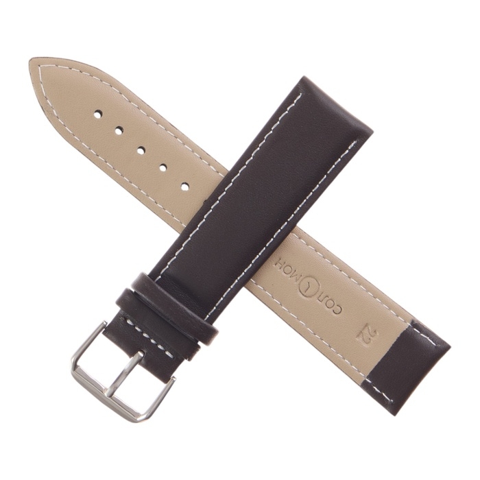 Ремешок для часов Ремешок для часов "Соломон" 22 мм, натуральная кожа, l=20 см, коричневый