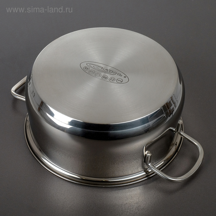 Кастрюля «Лира», 4.2 л, d=22 см, капсульное дно, индукция Кастрюля «Лира», 4.2 л, d=22 см, капсульное дно, индукция