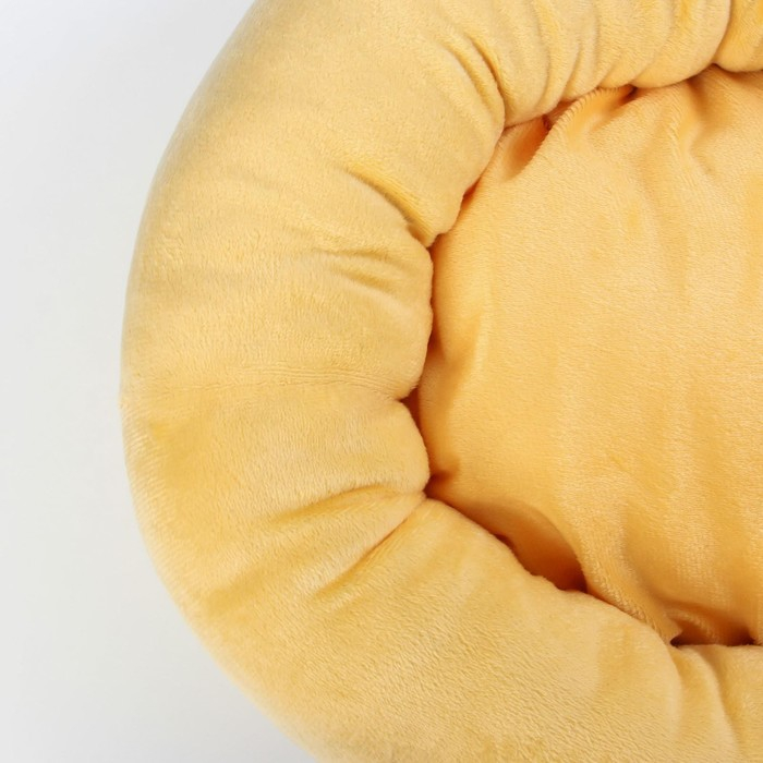 Лежанка с косточкой, 45х35х11 см, персиковая Лежанка с косточкой, 45х35х11 см, персиковая