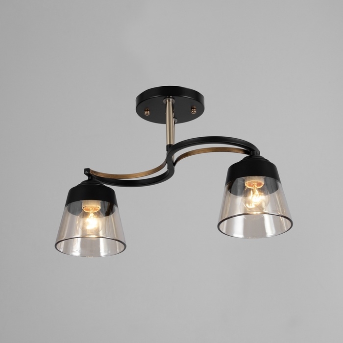 Люстра Люстра "Рори" 2хЕ27 40Вт черный 40х40х28 см