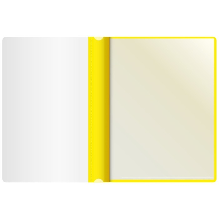 Папка с 10 вкладышами А4, 160 мкм, Calligrata, с перфорацией, жёлтая Папка с 10 вкладышами А4, 160 мкм, Calligrata, с перфорацией, жёлтая