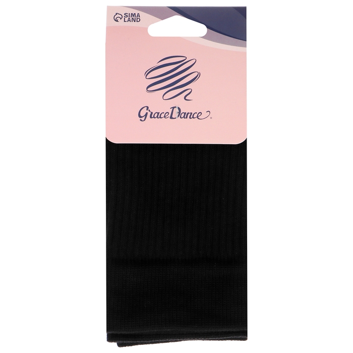 Гетры для гимнастики и танцев Grace Dance №3, длина 30 см, цвет чёрный Гетры для гимнастики и танцев Grace Dance №3, длина 30 см, цвет чёрный