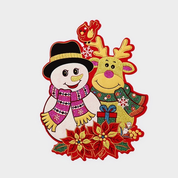 Декоративная наклейка Декоративная наклейка "Весёлые друзья" 23х18 см