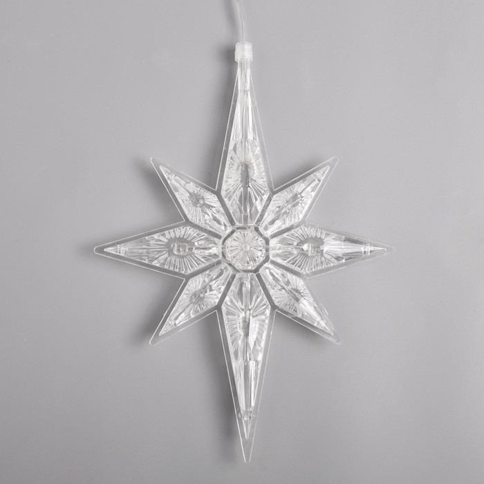 Гирлянда «Нить» 2 м с насадками «Полярная звезда», IP20, прозрачная нить, 30 LED, свечение мульти (RG/RB), мигание, 220 В Гирлянда «Нить» 2 м с насадками «Полярная звезда», IP20, прозрачная нить, 30 LED, свечение мульти (RG/RB), мигание, 220 В