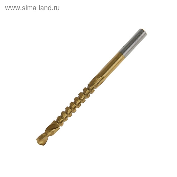 Сверло фрезерное универсальное ТУНДРА, HSS, TiN, цилиндрический хвостовик, 4 x 70 мм Сверло фрезерное универсальное ТУНДРА, HSS, TiN, цилиндрический хвостовик, 4 x 70 мм