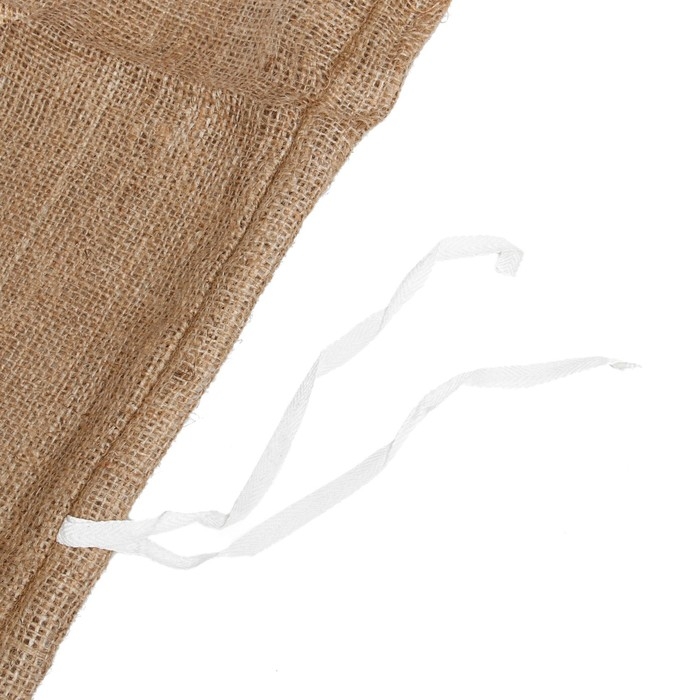 Мешок джутовый, 45 × 60 см, плотность 315 г/м², плетение 46 × 40 нитей, с завязками Мешок джутовый, 45 × 60 см, плотность 315 г/м², плетение 46 × 40 нитей, с завязками