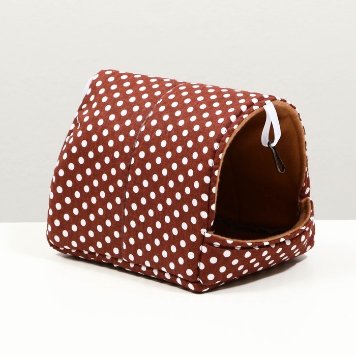 Домик  Домик "Шалаш" для грызунов 17*22*17 см, бязь флис, поролон