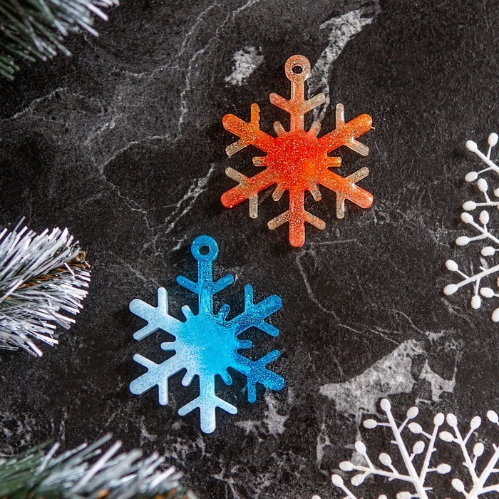 Форма силиконовая универсальная, подвеска «Снежинка» Форма силиконовая универсальная, подвеска «Снежинка»