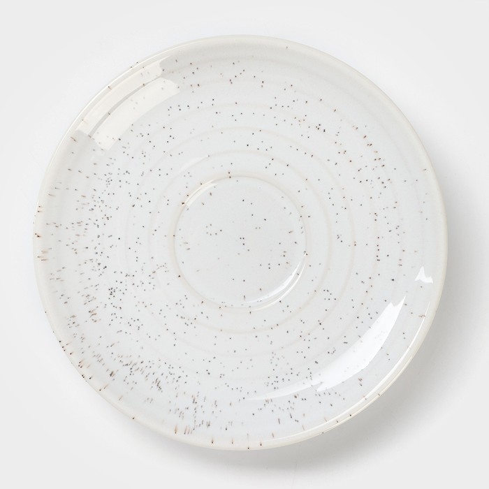 Чайная пара фарфоровая Magistro Urban, 2 предмета: чашка 200 мл, блюдце d=14,2 см, цвет белый в крапинку Чайная пара фарфоровая Magistro Urban, 2 предмета: чашка 200 мл, блюдце d=14,2 см, цвет белый в крапинку