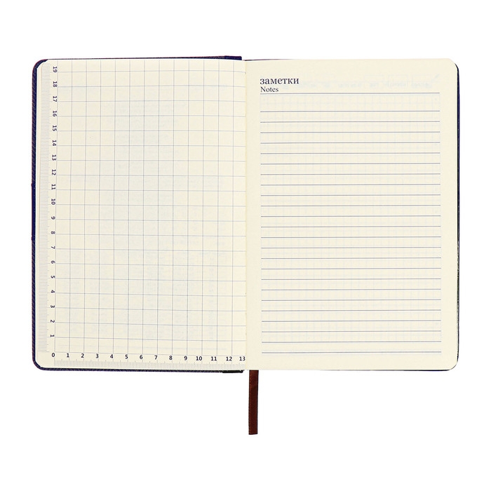 Органайзер на кольцах, А5, 128л, клетка, обл.кожзам, с хлястиком, Узоры, синий Органайзер на кольцах, А5, 128л, клетка, обл.кожзам, с хлястиком, Узоры, синий