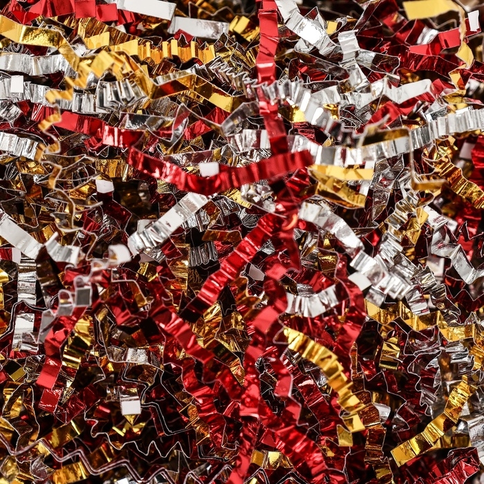 Наполнитель металлизированный, 50 г, Наполнитель металлизированный, 50 г, "Новогодние подарки"