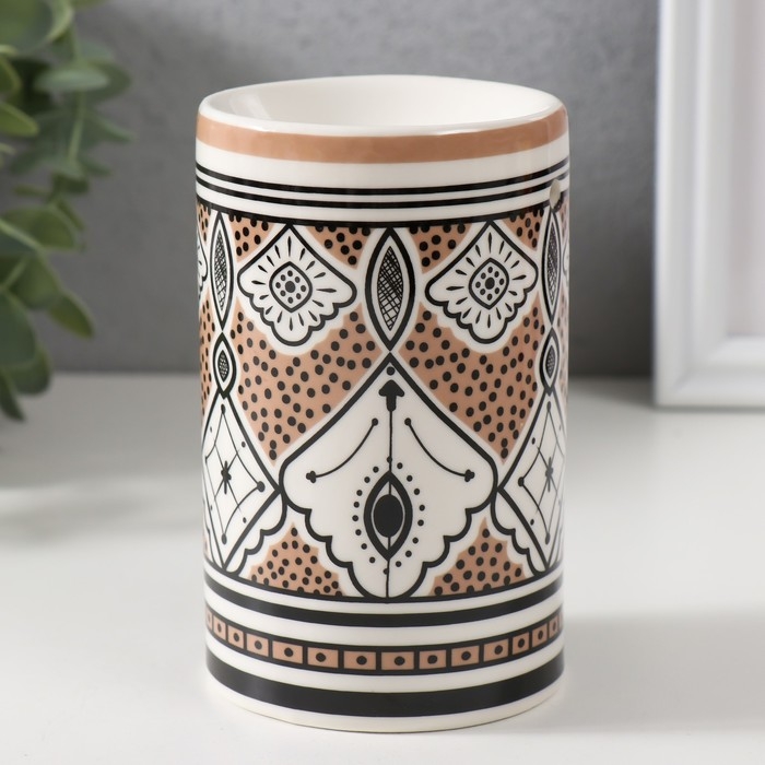 Аромалампа керамика  Аромалампа керамика "Узоры" 7,2х7,2х11,6 см