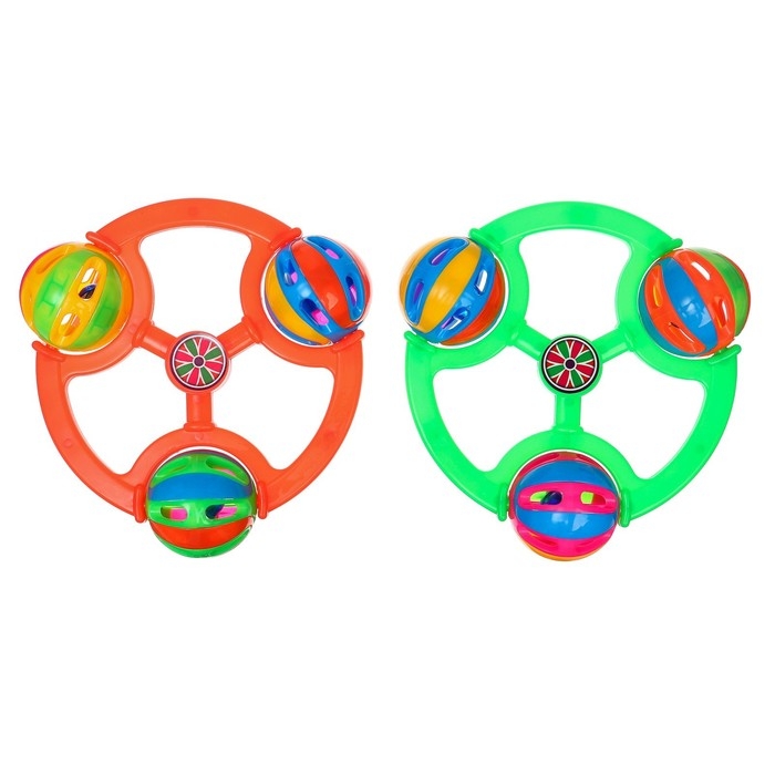 Погремушка «Яркие шары», цвет МИКС, Крошка Я Погремушка «Яркие шары», цвет МИКС, Крошка Я