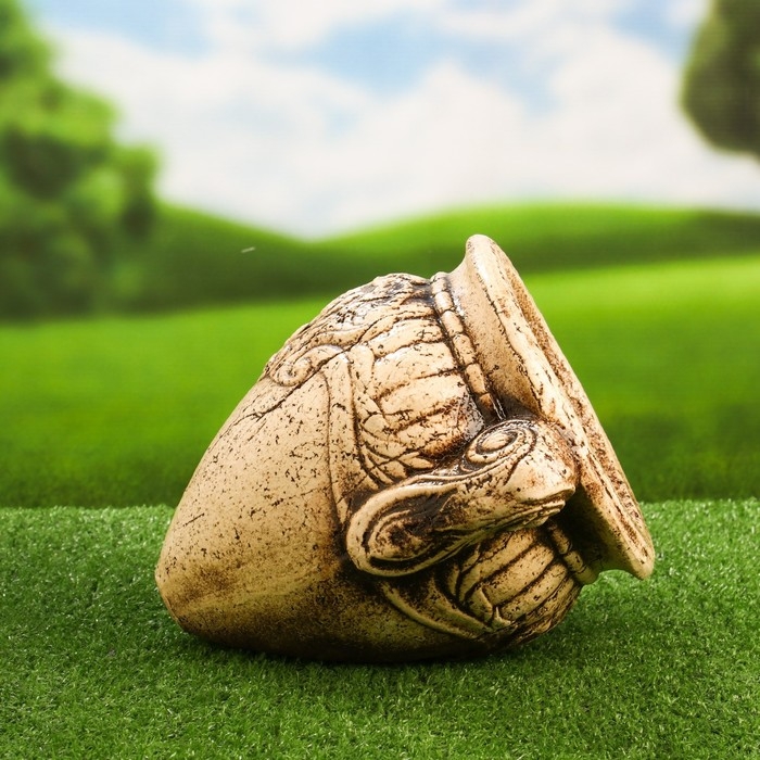 Фигурное кашпо  Фигурное кашпо "Камея" лежачее, 21х24см, микс