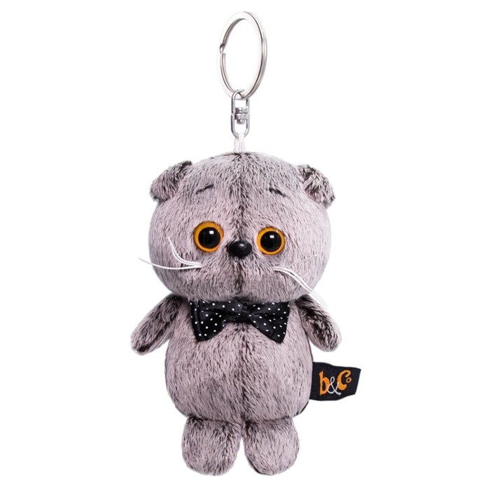 Мягкая игрушка-брелок «Кот Басик с бантиком-бабочкой», 12 см Мягкая игрушка-брелок «Кот Басик с бантиком-бабочкой», 12 см