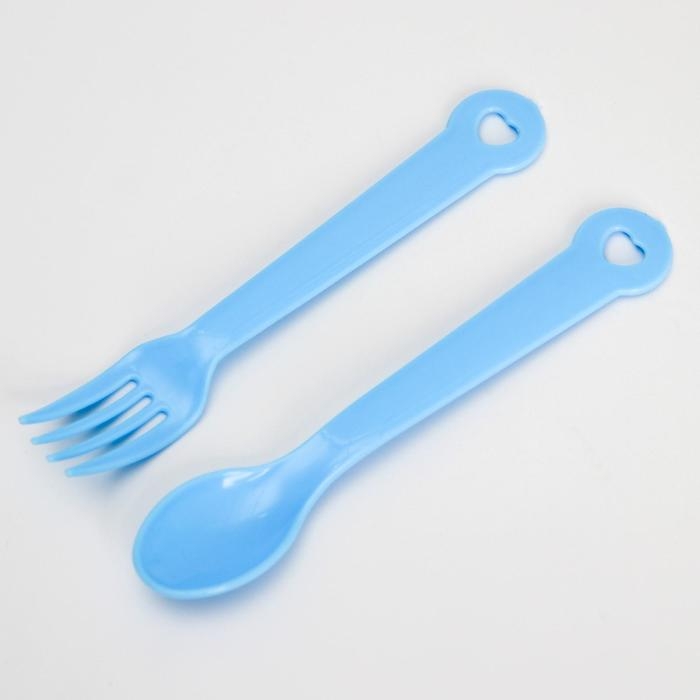 Набор посуды 4 предмета, миска, вилка, ложка, поильник твердый носик 200 мл., цвет МИКС Набор посуды 4 предмета, миска, вилка, ложка, поильник твердый носик 200 мл., цвет МИКС